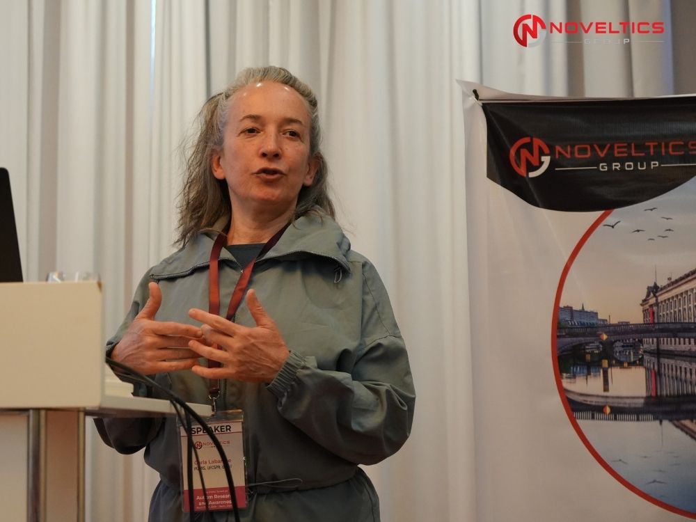 Speaker Carla Labarthe scientific session at Autism Research Germany 2026 Noveltics