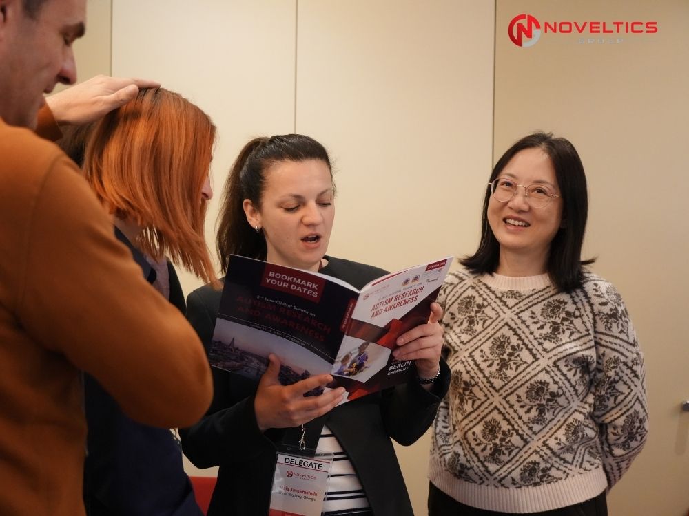 Audience engagement during Q&A session at Noveltics Autism Research Conference 2026