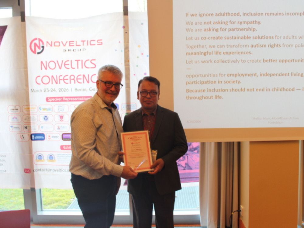 Mental Health Conference Berlin Germany Noveltics Group Certificate