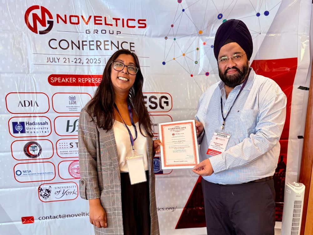 Mental Health Conference London UK Noveltics Conferences Anupa Devi Certificate